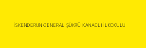İSKENDERUN GENERAL ŞÜKRÜ KANADLI İLKOKULU